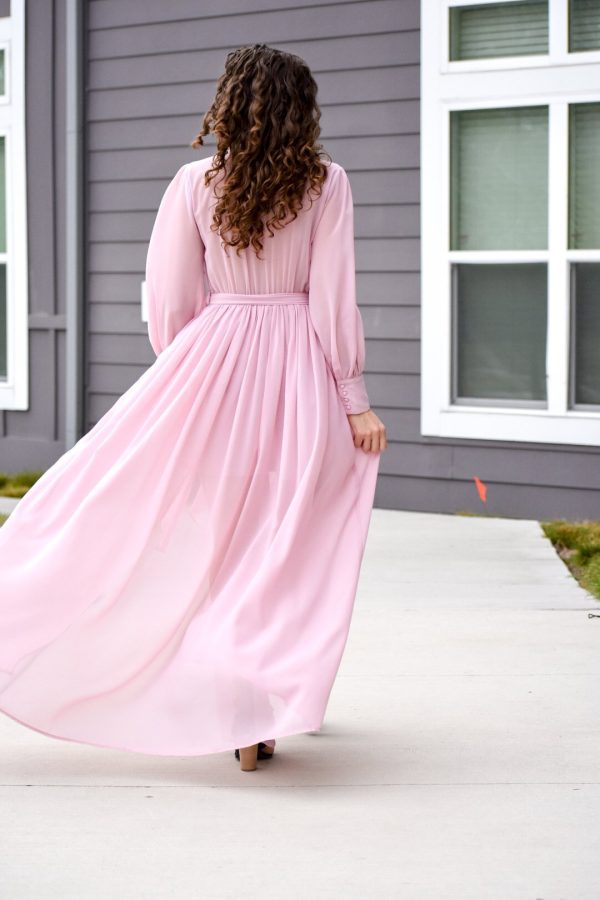 Roaring Like A Lion Mauve Maxi Dress Online Hot Sale