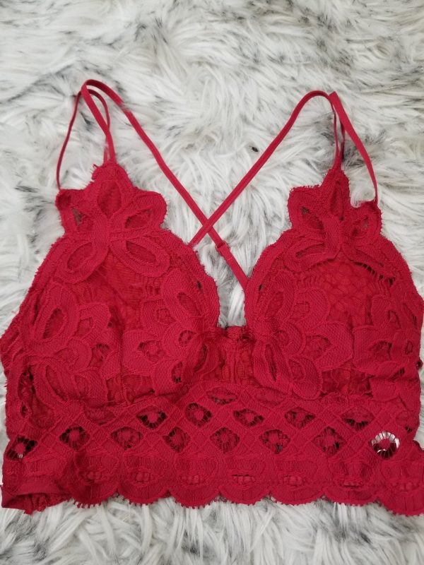 Say I Am Laced Bralette - Red Fashion