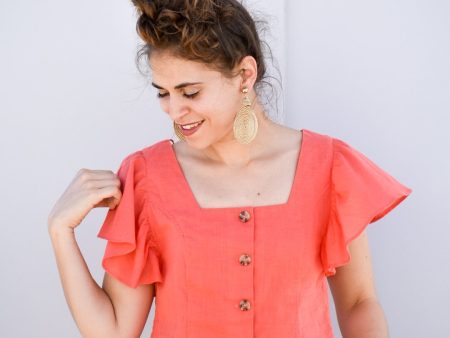 Living Hope Top - Coral Cheap