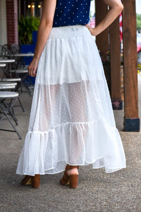 Holy Spirit White Maxi Skirt Online Sale