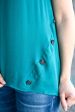 Remember My Name Top - Teal Hot on Sale