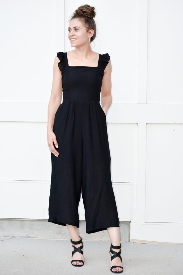 Take Me On Black Jumpsuit For Discount