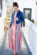 Sing A Little Louder Multi Color Striped Maxi Dress Discount