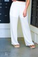 Your Name Is Power White Palazzo Pant Discount