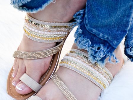 Dawson Pearl Bedazzled Sandals Online