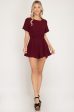 We Believe Romper - Burgundy Fashion