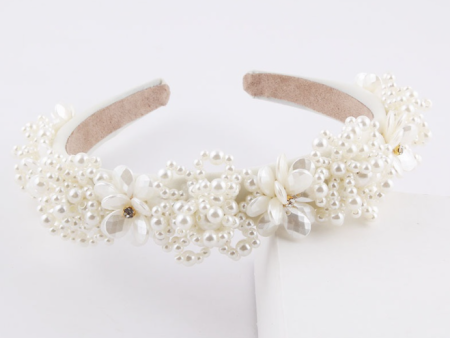 Floral Pearl Headband For Discount