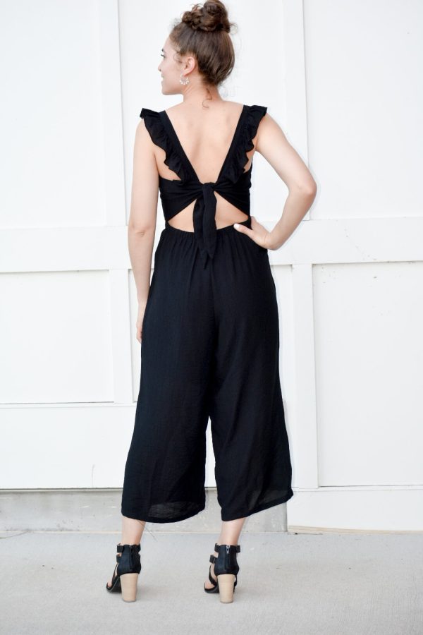 Take Me On Black Jumpsuit For Discount