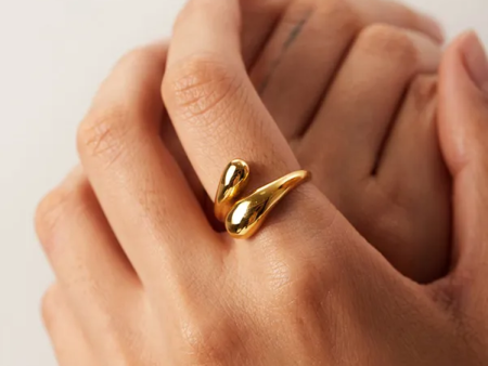 Gold Droplet Ring Online