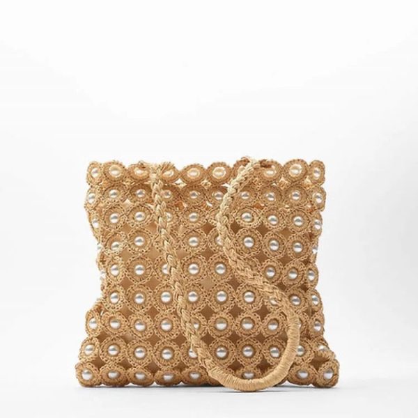 The Pearl Straw Tote For Cheap