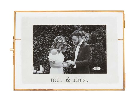 Mr. & Mrs. Wedding Glass Picture Frame Supply