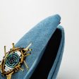 Beaded Evil Eye Denim Headband For Cheap