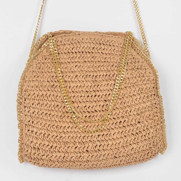 The Cote d Azur Straw Chain Tote Bag Fashion