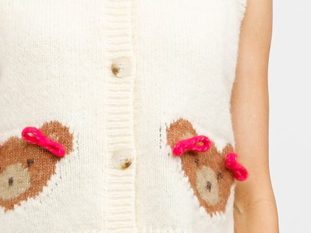 The Pretty Little Teddy Bear Sweater Vest Top Supply