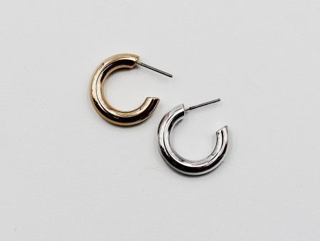 20mm Shiny Metal Hoop Earrings Online Sale