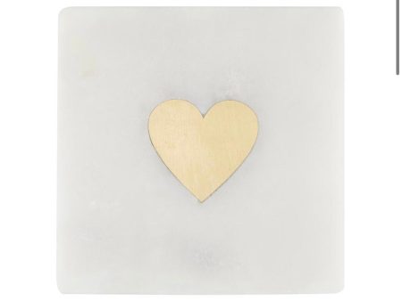 Marble Heart Coaster Set Online