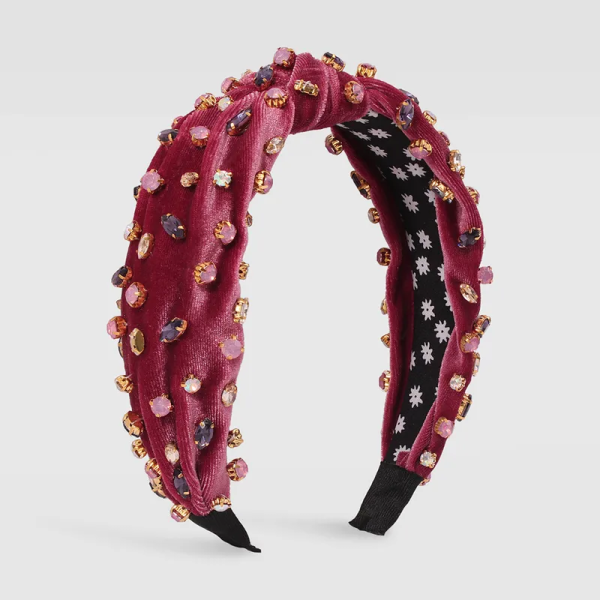 The Scarlett Bedazzled Top Knot Headband Discount