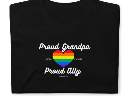 Proud Grandpa Ally Pride Short-Sleeve Unisex T-Shirt Online