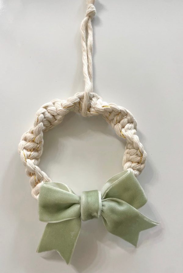 Pretty Little Bow Macrame Wreath Decor Supply