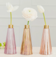 Tapered Colored Glass Bud Vases For Sale