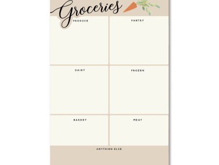 Grocery List Notepad Online now