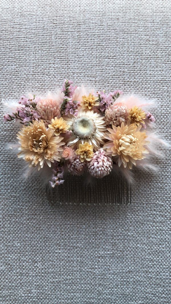 Dried Floral Hair Comb Online now