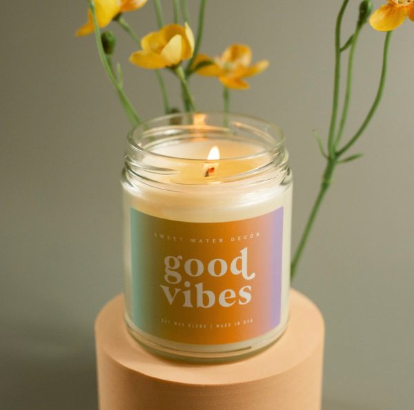 Good Vibes Soy Candle Hot on Sale