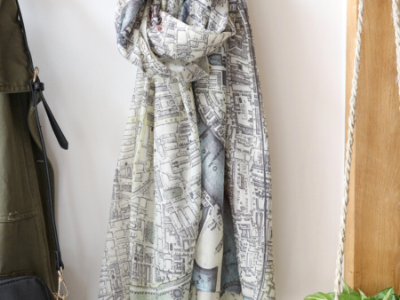 Vintage London Map Scarf Cheap