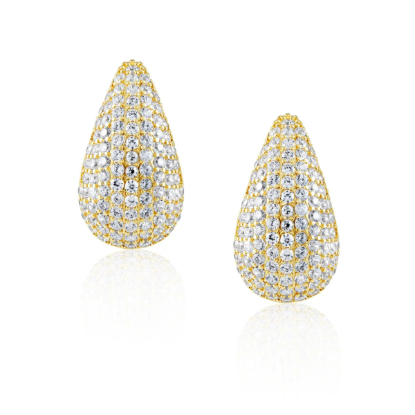 Celine Mini CZ Raindrop Earrings Discount