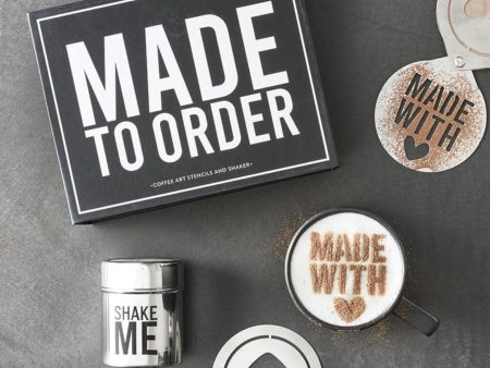 Coffee Stencils & Shaker Box Gift Set Discount