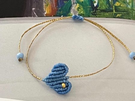 The Macrame Heart Bracelet (Summer Blue Edition) Fashion