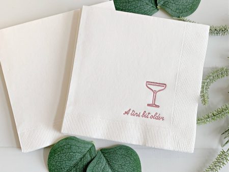 Tini Bit Older Cocktail Napkins For Sale