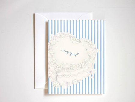 Engaged Cake Engagement Greeting Card Sale