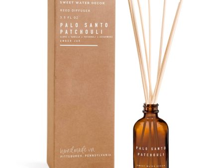 Palo Santo Patchouli Reed Diffuser Amber Jar Sale