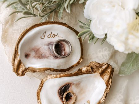 I Do, Me Too Gilded Oyster Jewelry Dish Set Online Sale