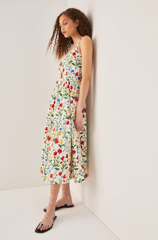 Botanica Fleur Sweetheart Midi Dress Online Sale