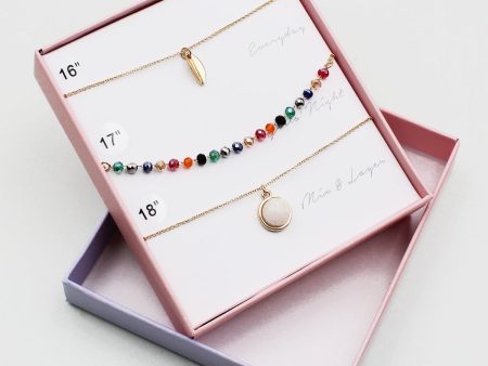 3PC Assorted Layering Necklace Gift Set For Discount