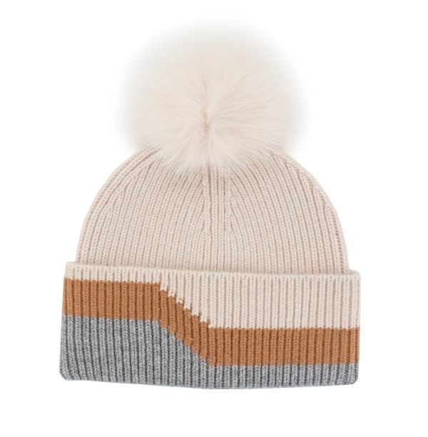 Cashmere 3-Tone Beanie Sale