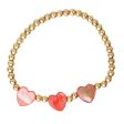 Red Triple Heart Bracelet Discount