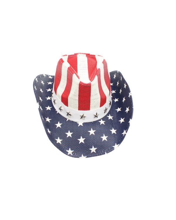 Classic American Flag Cowboy Hat with Stars Online Sale