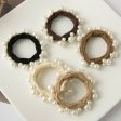 Textured Seamless Pearl Hair Tie Set Supply