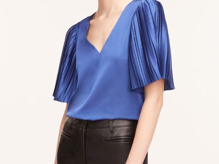 Pleated Sleeve Blouse Online now