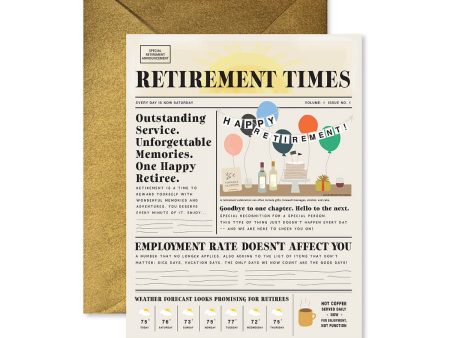 Retirement Times Greeting Card Discount