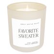 Favorite Sweater 15 oz Matte Soy Candle For Sale