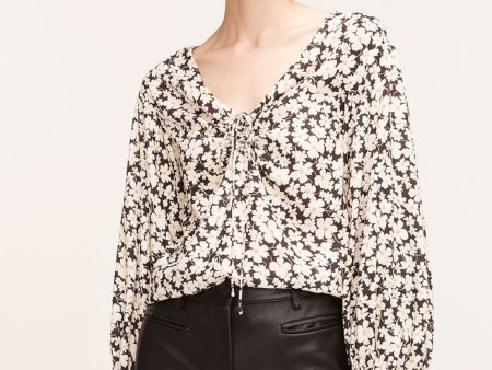 Paige Fleur Drawstring Long Sleeve Blouse Online