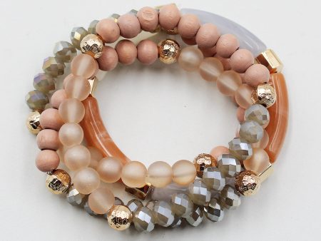 Multiple Layered Mixed Bead Bracelet Online Sale