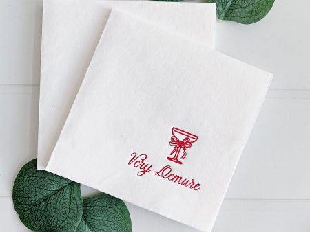 Very Demure Elegant Cocktail Napkins Discount