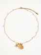 Capella Gold Seashell & Starfish Pearl Necklace Fashion