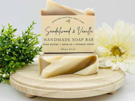 Sandalwood Vanilla Handmade Soap Bar For Discount