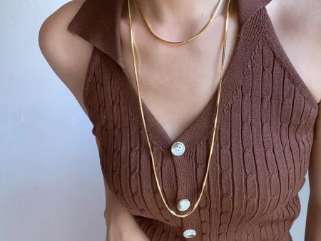 Simple Layered Gold Necklace Hot on Sale